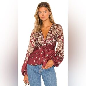 Free People Run Free Tunic Chocolate Combo XS